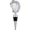 Twine White Geode Bottle Stopper In White