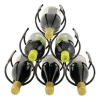Twine Wine Shrine 6 Bottle Metal Wine Rack In Black