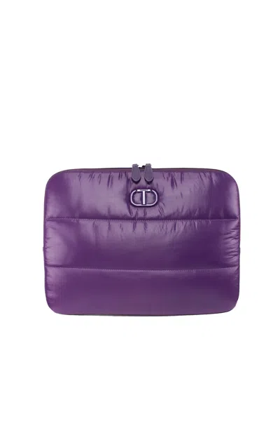 Twinset - 00006 Porta Pc Nero 232td8155 In Purple