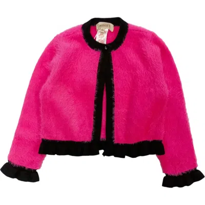 Twinset Kids'  - Cardigan Fuxia/black 232gj3650 In Pink