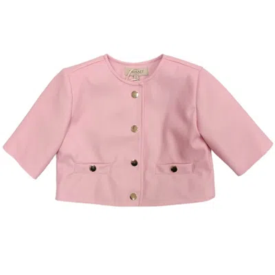 Twinset Kids'  - Pink Jacket 10375 Ecopelle 231gj2q20