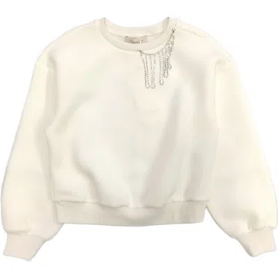 Twinset Kids'  - White Sweatshirt 0282 232gj2410