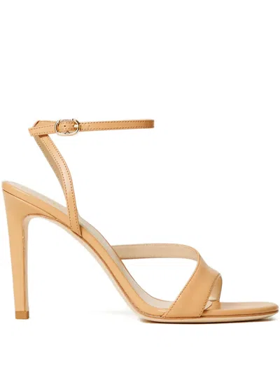 Twinset 100mm Ankle-strap Sandals In Brown