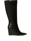 Twinset 100mm Logo-plaque Boots In Black