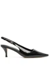 Twinset Pointed-toe Slingback Pumps In Black  
