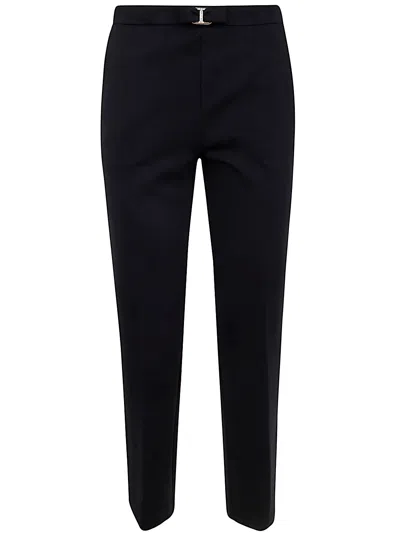 TWINSET TROUSERS,242TT2048 00006 BLACK