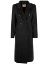 Twinset Twin-set Coat In Black  