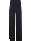 Twinset Logo-plaque Trousers In Black  