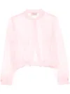 Twinset Organza Jacket In Yellow