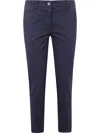 Twinset Twin-set Regular Trousers In Blue