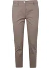 Twinset Twin-set Regular Trousers In Brown