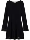 Twinset Falerd Black Mini Dress In Black  