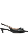 Twinset Slingback-pumps Mit Schleife 40mm In Schwarz