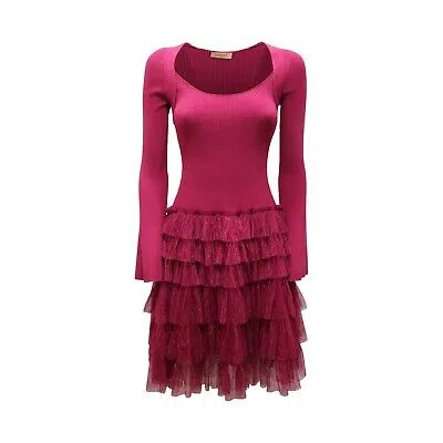 Pre-owned Twinset 5590av Abito Donna  Woman Dress In Rosa