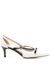 Twinset 60mm Bow-detail Pumps In White