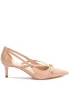 Twinset 60mm Bow-detailing Pumps In Neutrals