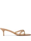 Shop Twinset 60mm Oval T Sandals In Neutrals