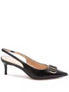 Twinset 60mm Oval T Slingback Pumps In Black