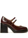 Twinset 80mm Mary Jane Court Heeled Pumps In Red