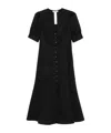 Twinset Twin-set Midi Dress With Front Button Fastening In Black