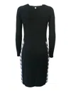 Twinset Abito A Tubo In Maglia Nero In Nero