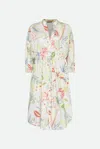 Twinset Abito Chemisier Floreale In Multicolore
