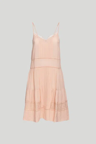 Twinset Abito Corto Rosa Antico