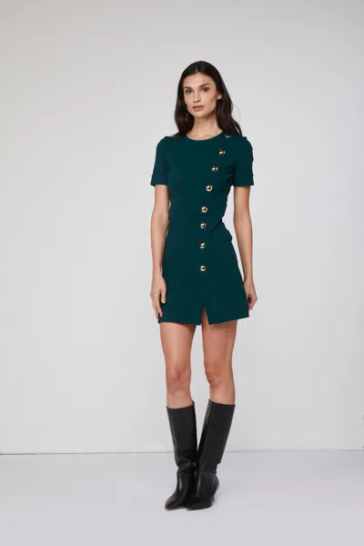 Twinset Abito Corto Verde Scuro