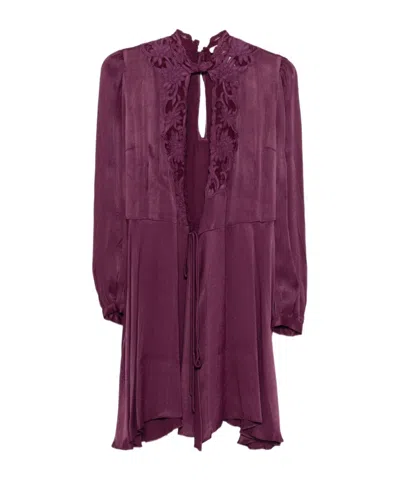 TWINSET ABITO FLORAL LACE DRESS