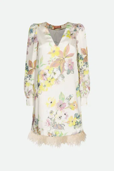 Twinset Abito Floreale In Multi