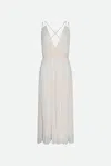 Twinset Abito Midi Avorio In Bianco