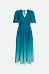 Twinset Abito Midi Azzurro In Azzurro