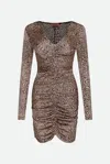 Twinset Woman Mini Dress Blush Size 10 Viscose In Marrone