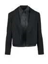 Twinset Actitude Black Polyester-blend Short Jacket In Black