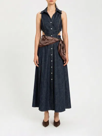 Twinset Actitude Dress Woman  In Blue