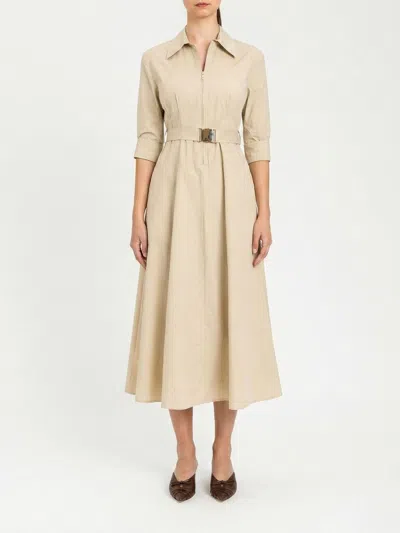 Twinset Actitude Dress  Woman Color Beige In Brown