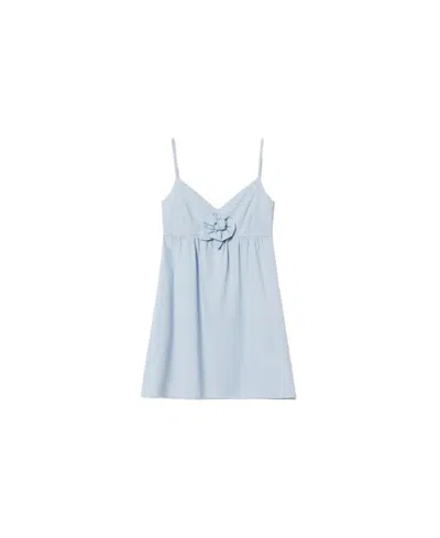 Twinset Actitude Light Blue Chambray Mini Dress