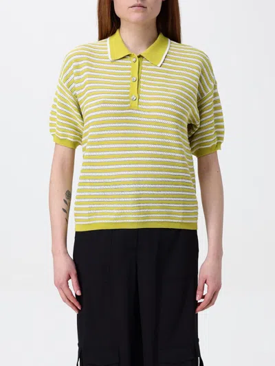 Twinset Actitude Polo Shirt  Woman Color Yellow In Green