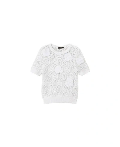 Twinset Actitude Short-sleeve Cotton Blend Knit Top