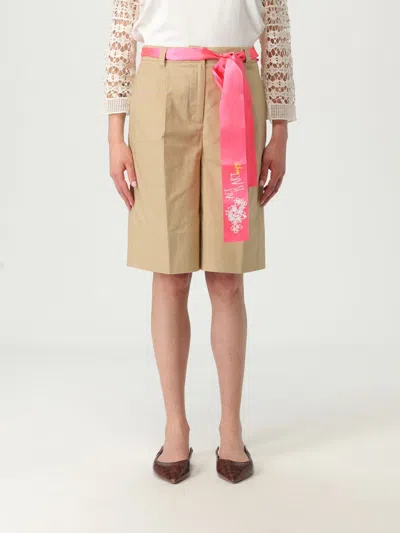 Twinset Actitude Short  Woman Color Beige In Sand