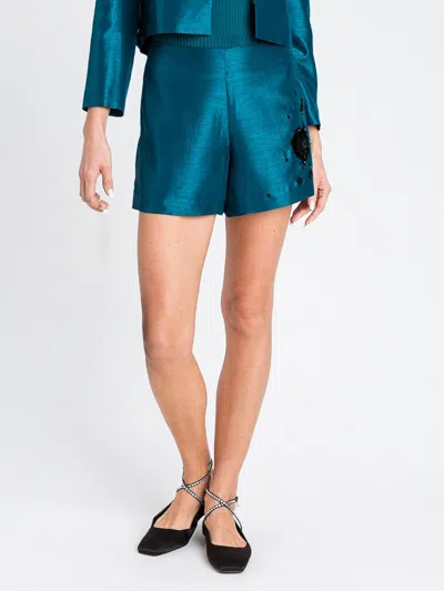 Twinset Actitude Short  Woman Color Teal In Blue
