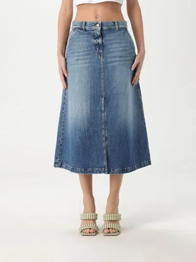 Twinset Actitude Skirt  Woman Color Denim