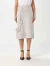 Twinset Actitude Skirt  Woman Color Natural In Natural