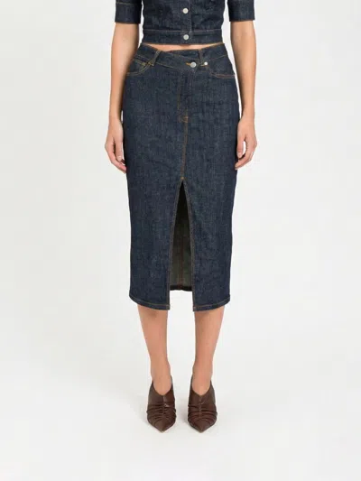 Twinset Actitude Skirt Woman  In Blue