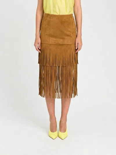 Twinset Actitude Skirt Woman  In Brown