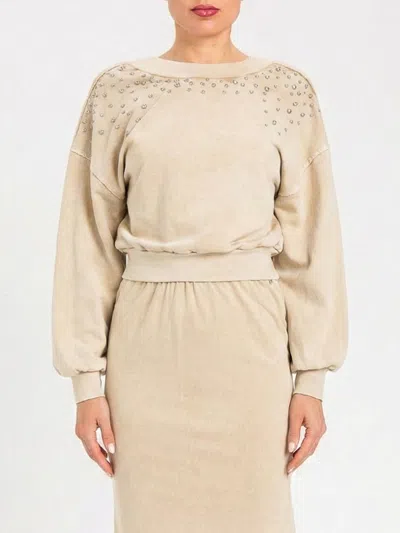 Twinset Actitude Sweatshirt  Woman Color Beige In Nude