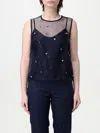 Twinset Actitude Top  Woman Color Blue In Blue