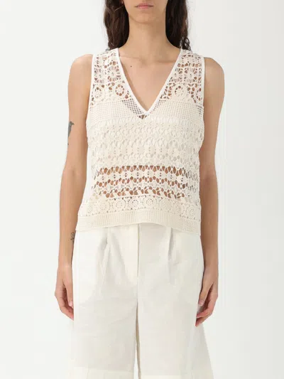 Twinset Actitude Top  Woman Color White In Brown