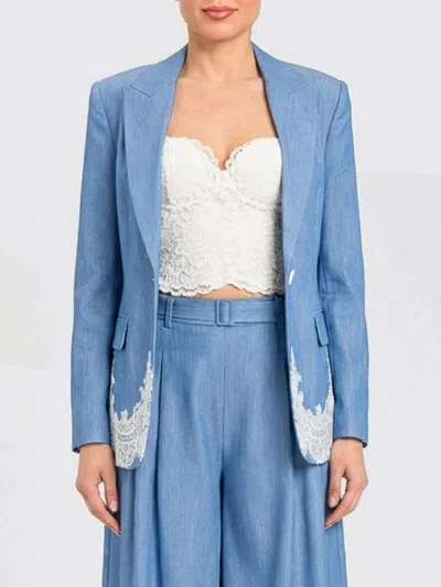 Twinset Actitude Top  Woman Color White In Blue