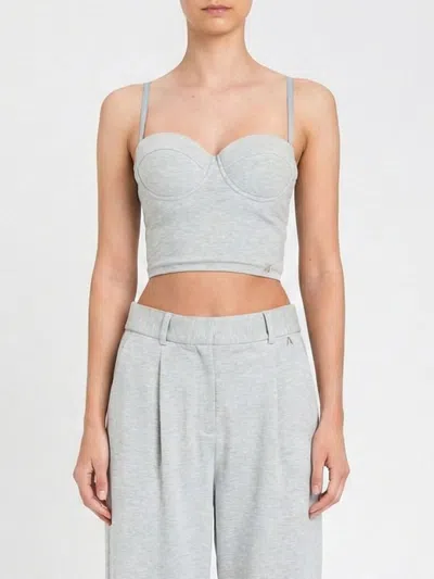 Twinset Actitude Top  Woman Color Grey In Gray